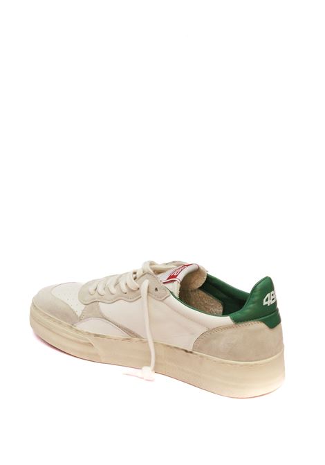 White/green hyper sneaker 4B12 | HYPER UU102-BIA/VERDE